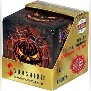 Shashibo Magnetic Puzzle Cube with Pumpkin Design “Halloween”
